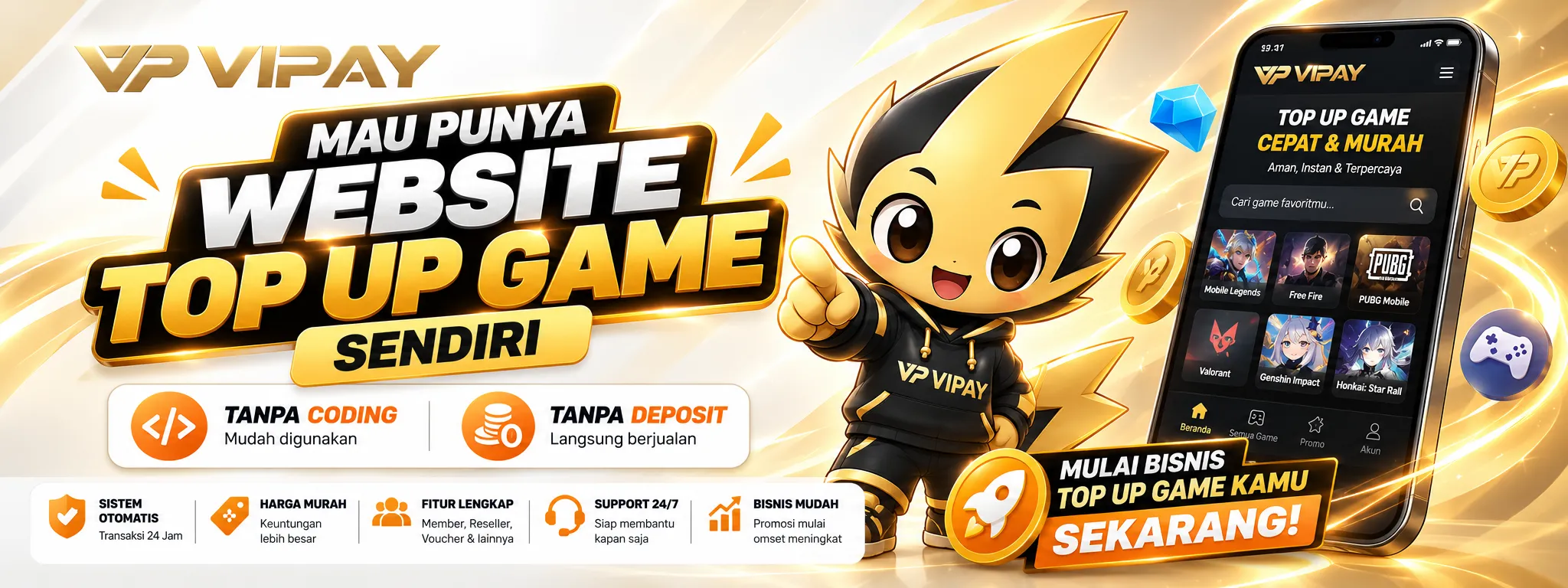 Banner top up game