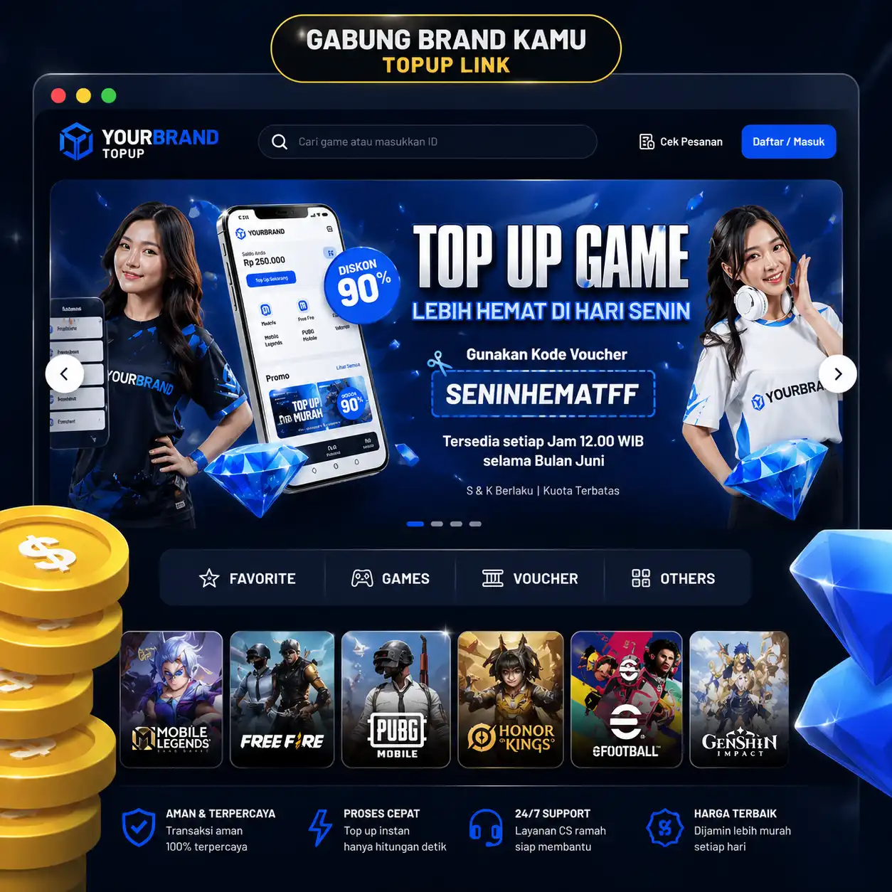 Vipay - Top Up Game Voucher Murah dan Resmi