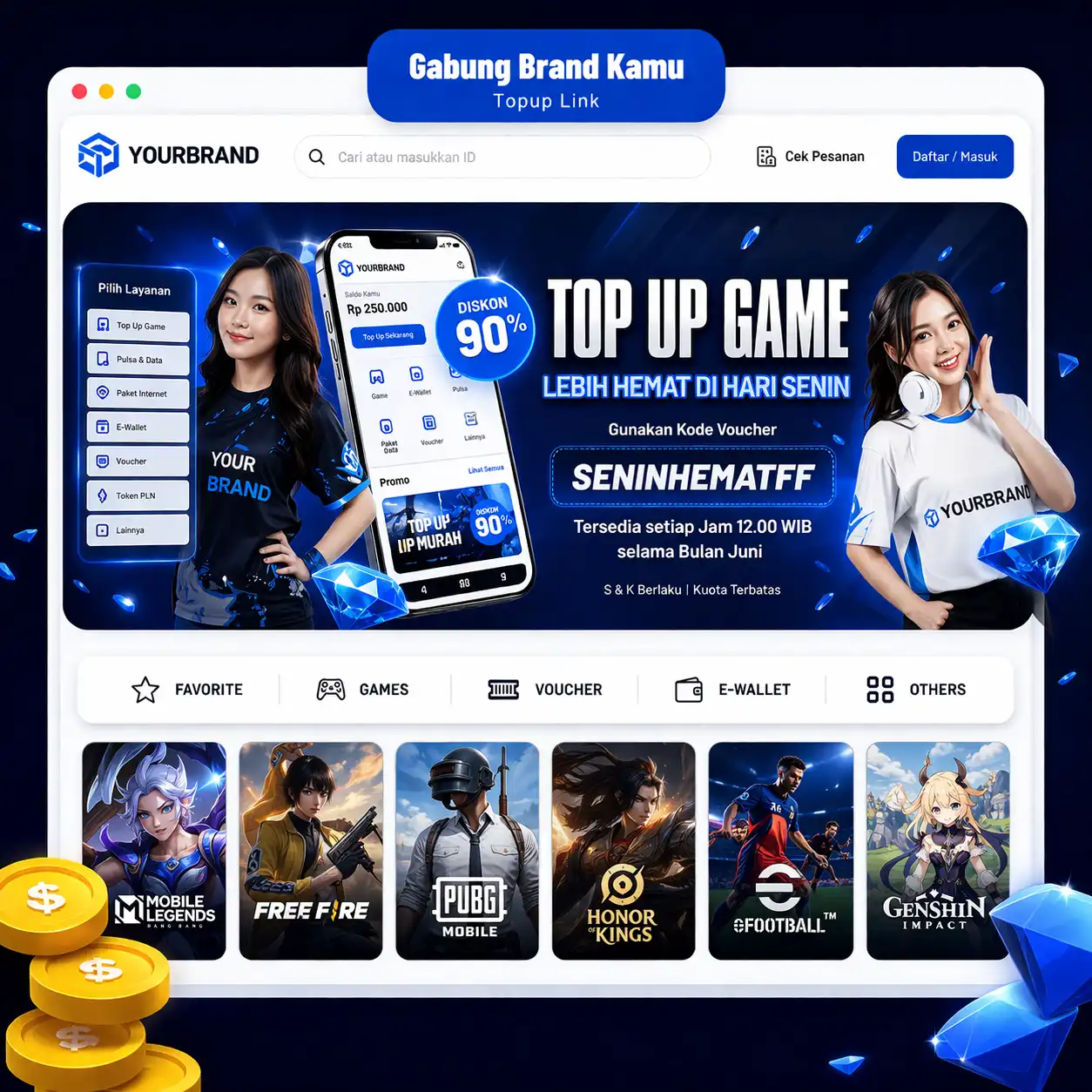 Vipay - Top Up Game Voucher Murah dan Resmi